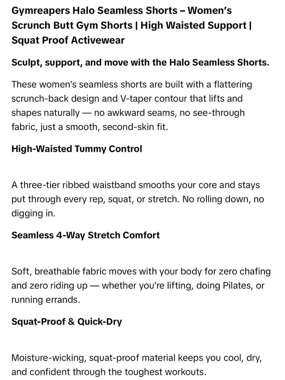 Gymreapers Halo Seamless Workout Shorts